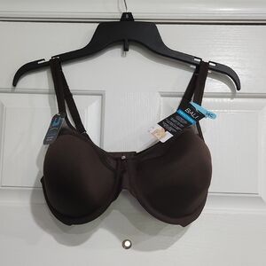Bali Brown Full-Coverage Underwire Bra